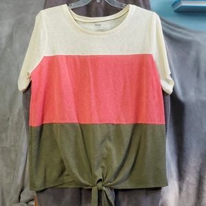 Women's short sleeve sweater top sz 1x